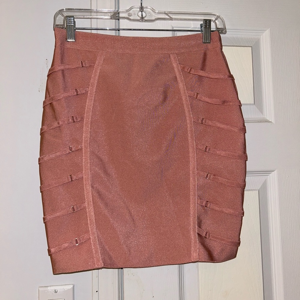 Pink Bandage bodycon skirt